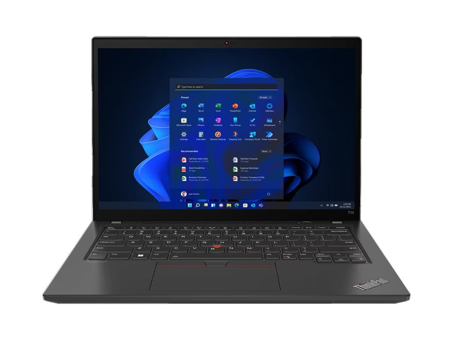 Lenovo T14 Laptop, i7-1260P, 8GB, 512GB SSD, 14 Inch FHD, Win 11 Pro | 21AH006JGR