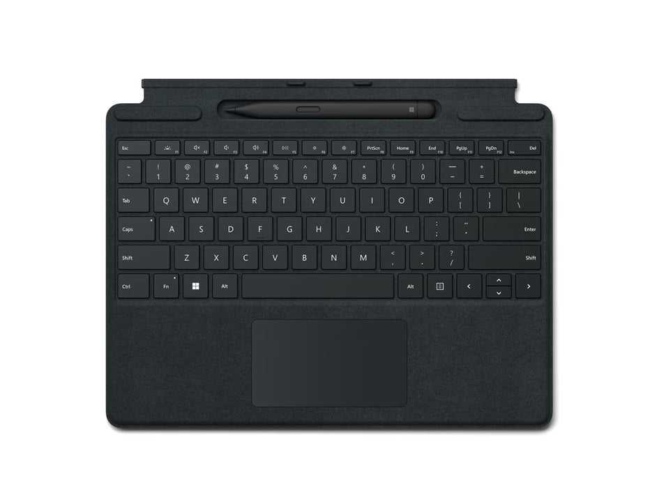 Microsoft Surface Pro Signature Keyboard for Pro 8, Pro 9, Pro x, with Slim Pen 2, English Arabic, Black | 8X8-00014
