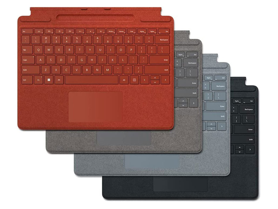 Microsoft Surface Pro 8 or Pro X - Signature Type cover - Platinum, English Keyboard | 8XA-00075