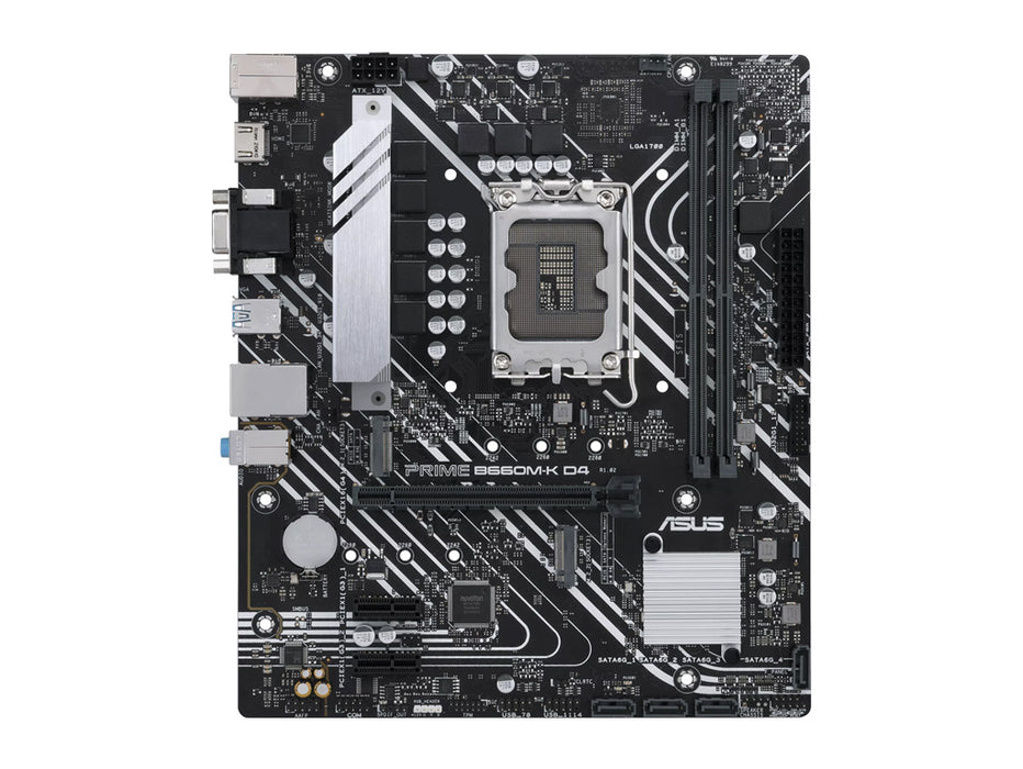 ASUS PRIME B660M-K D4-AE Gaming Motherboard | 90MB1950-M1EAY0