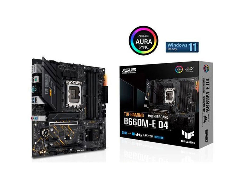 ASUS Tuf Gaming B660M-E D4 LGA 1700 Gaming Motherboard