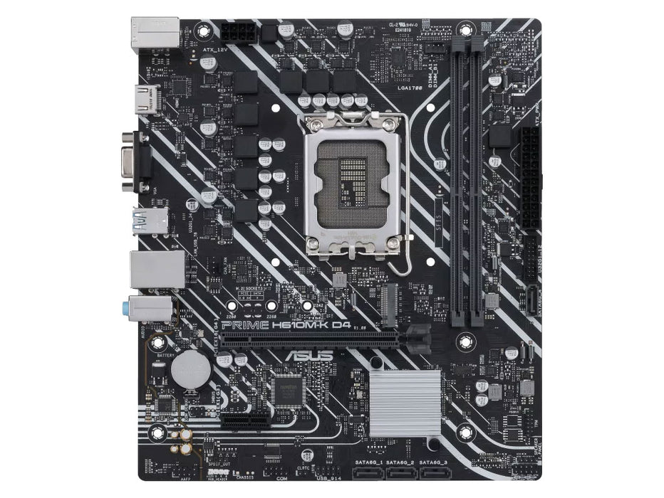 ASUS PRIME H610M-K LGA1700 Gaming Motherboard D4 | 90MB1A10-M0EAY0