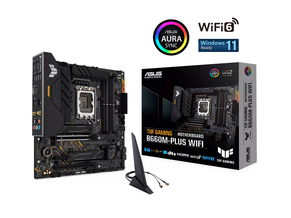 ASUS TUF GAMING B660M-PLUS LGA1700 Gaming Motherboard | 90MB1AZ0-M0EAY0