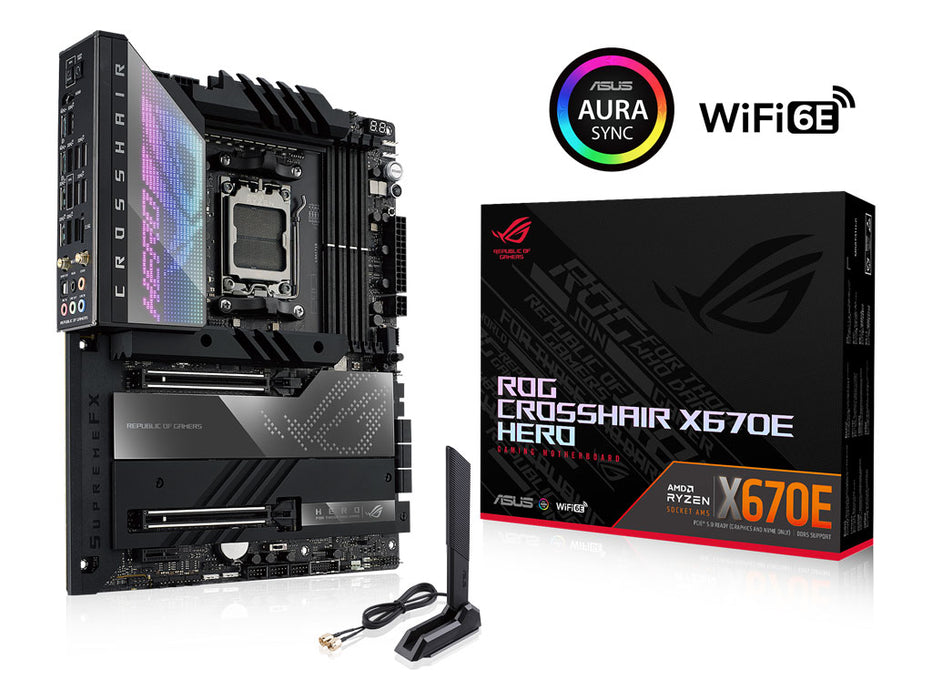 ASUS ROG Crosshair X670E HERO AM5 Gaming Motherbord | 90MB1BC0-M0EAY0
