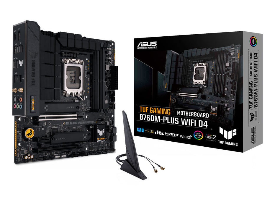 ASUS TUF GAMING B760M-PLUS WIFI D4 Gaming Motherboard | 90MB1DG0-M0EAY0