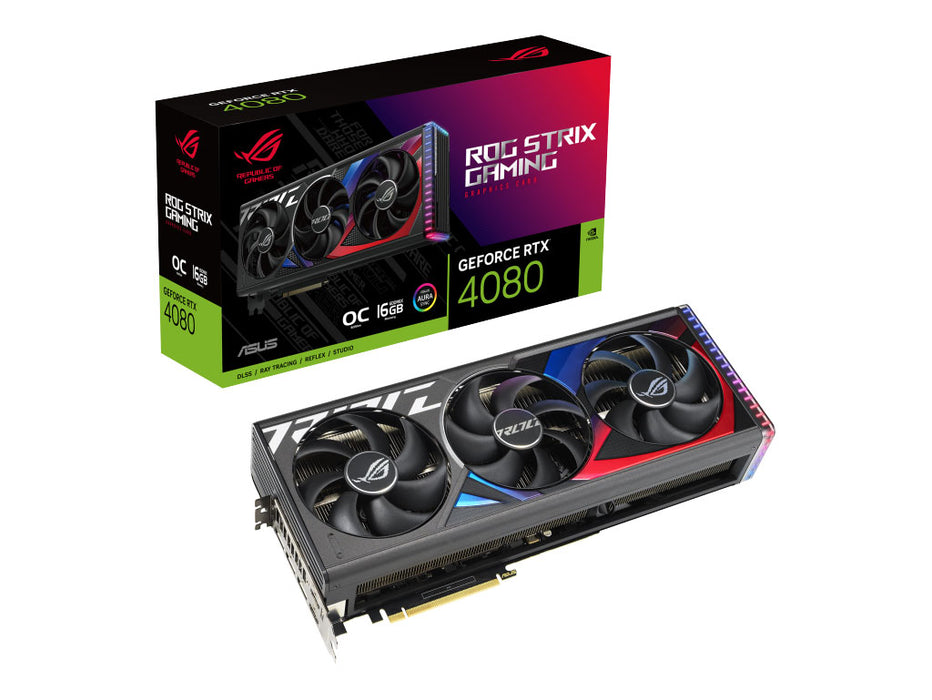 ASUS ROG STRIX GeForce RTX4080 16GB GDDR6X Graphics Card | 90YV0IC0-M0NA00