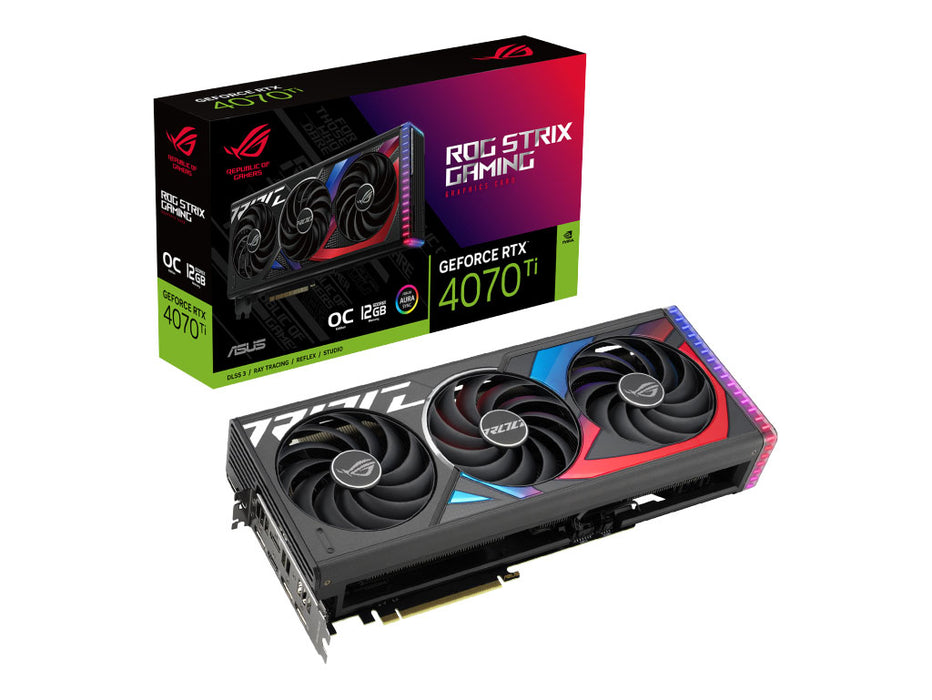 ASUS ROG STRIX GeForce RTX4070TI 12GB GDDR6X Graphics Card | 90YV0II0-M0NA00