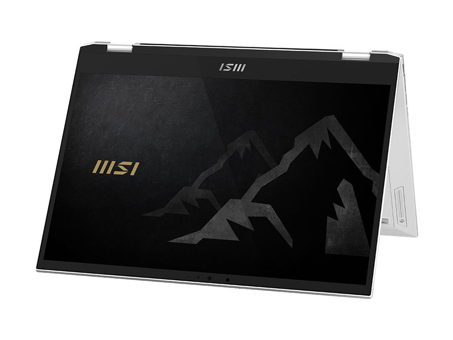 MSI Summit E13 Ultra Thin Convertible Laptop, Intel i7-1185G7, 16GB 512GB NVMe, 13.4 inch FHD+, Windows 10 Pure White | A11MT-022