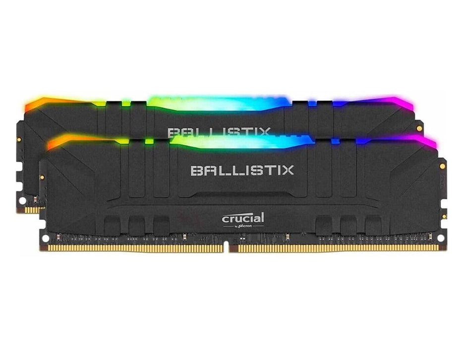 Crucial Ballistix Memory Kit RGB 16GB(2x8GB) DDR4 Black Color CL16 3600MHz