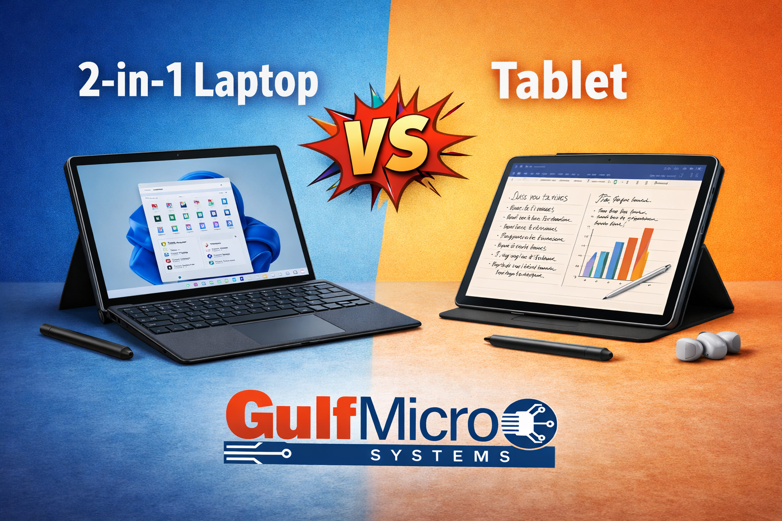 2-in-1 Laptop vs Tablet in UAE: Which One Should You Buy for Work, Study, and Travel?