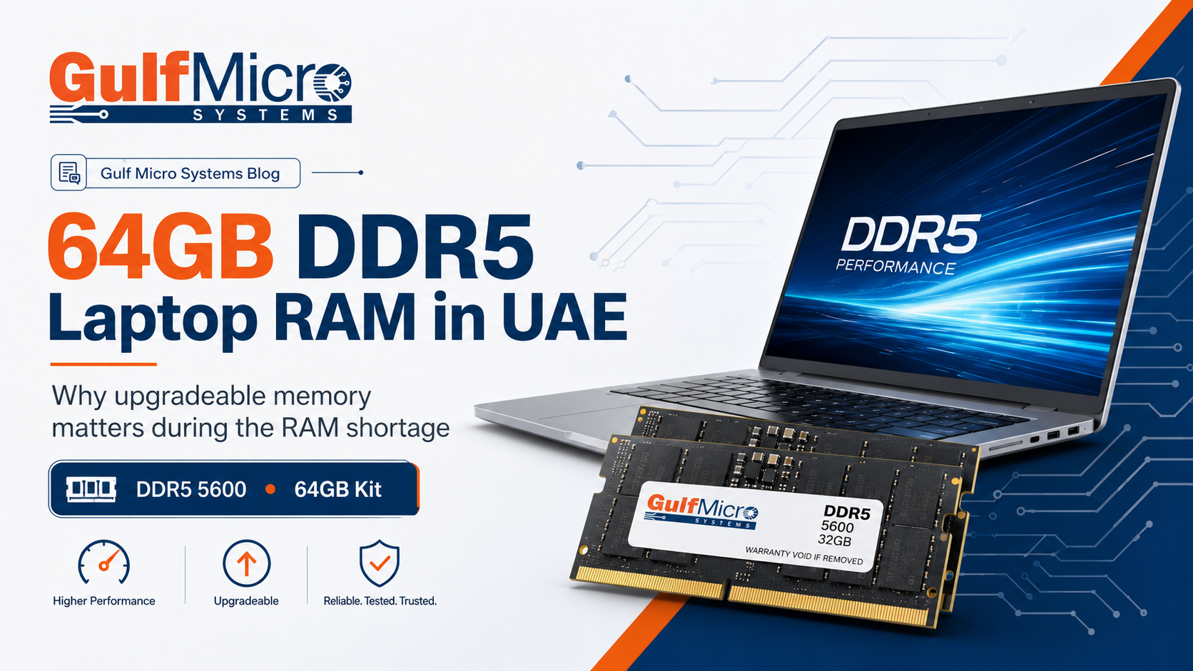 64GB DDR5 Laptop RAM in UAE: Why Upgradeable Memory Matters During the RAM Shortage