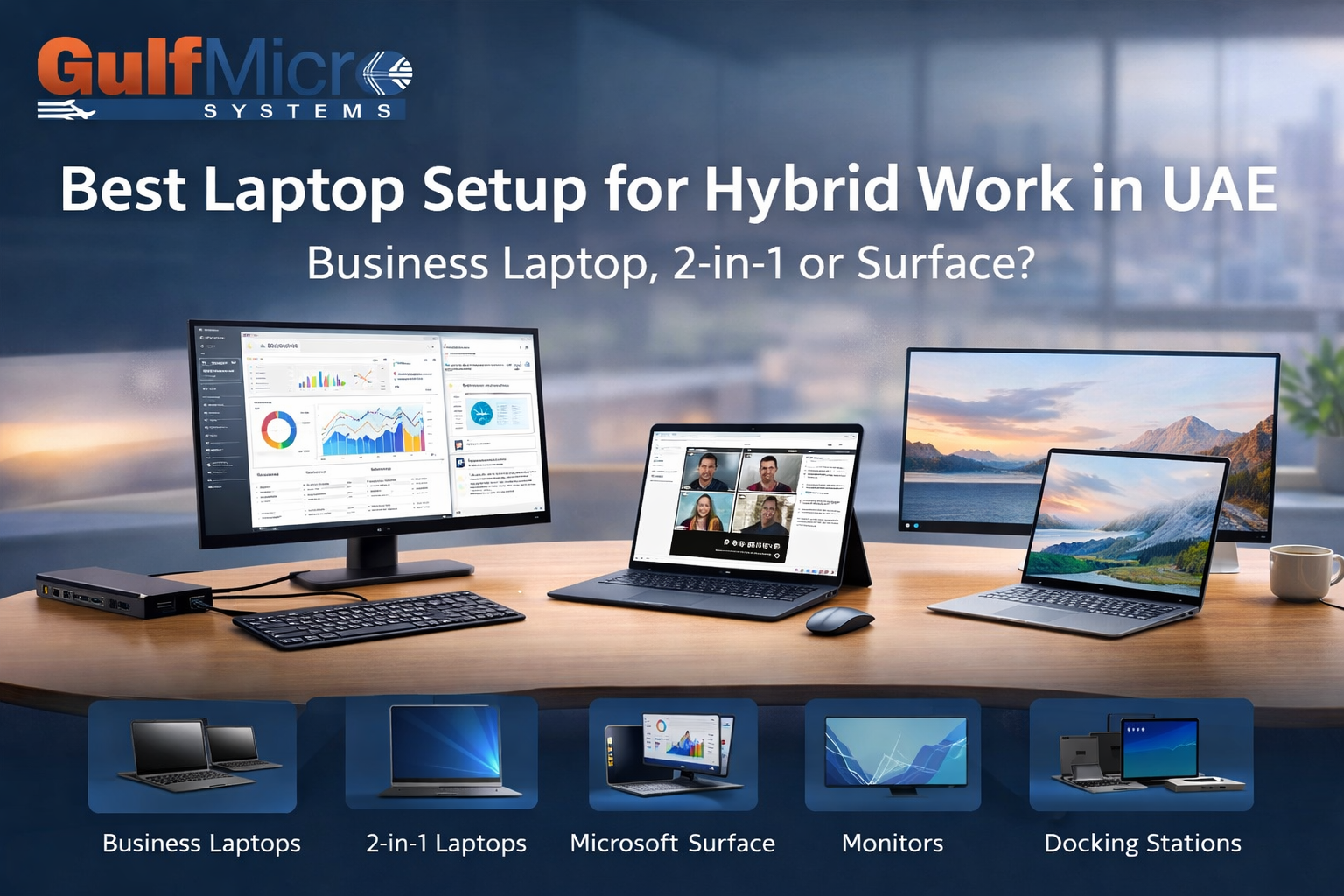 Best Laptop Setup for Hybrid Work in UAE: Business Laptop, 2-in-1 or Surface?