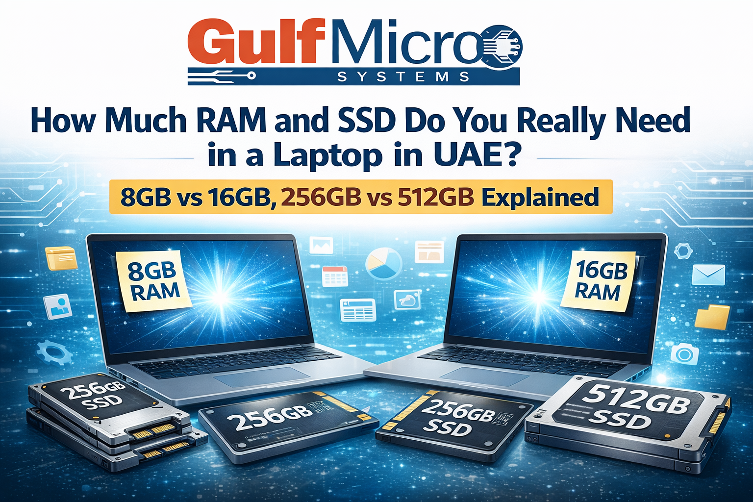 How Much RAM and SSD Do You Really Need in a Laptop? 8GB vs 16GB, 256GB vs 512GB Explained