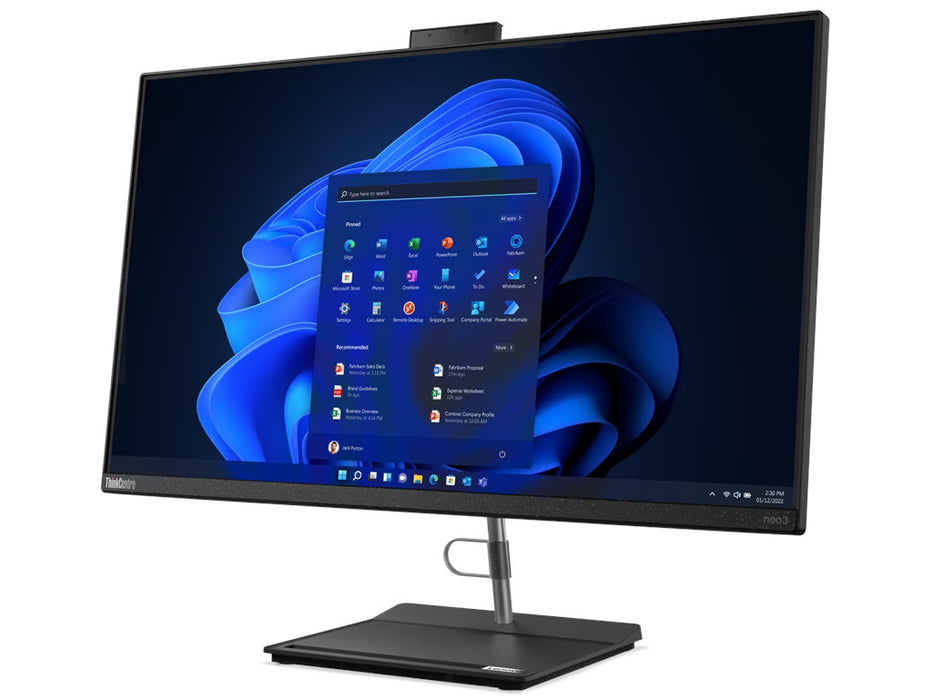 Lenovo neo 30a-24 All-in-One 23.8" FHD IPS, i7-1260P, 8GB, 1TB HDD, Internal Speaker, Keyboard and mouse included, DOS | 12B00034UM