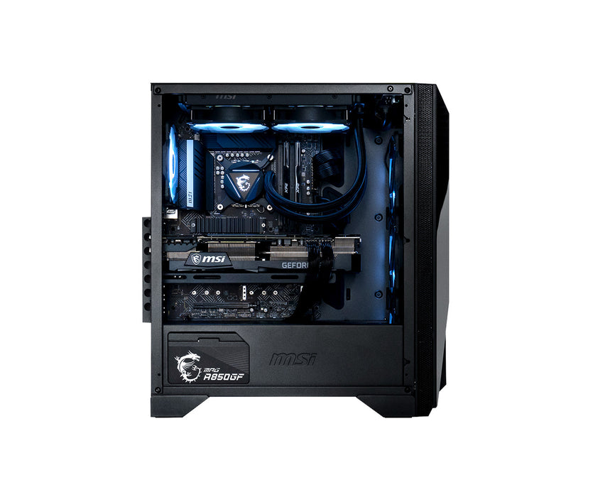 MSI Aegis R Gaming Desktop, Intel i7-14700F, 32GB, 2TB, Bluetooth, Wi-Fi 7,RTX 4060 8GB, MSI Mouse + MSI Keyboard Included, Windows 11 Home, Black | 14NUC7-844US