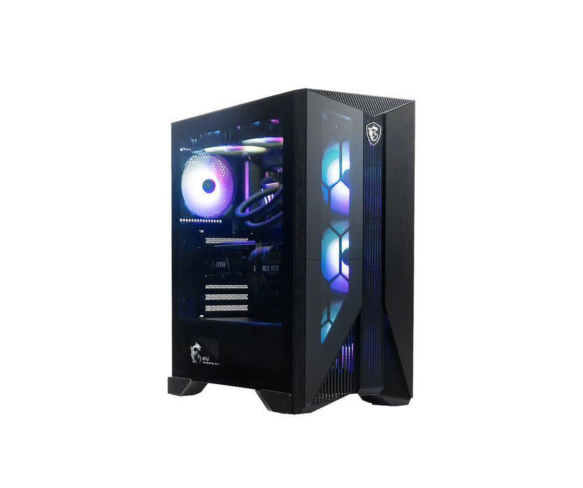 MSI Aegis R Gaming Desktop, Intel i7-14700F, 32GB, 2TB, Bluetooth, Wi-Fi 7,RTX 4060 8GB, MSI Mouse + MSI Keyboard Included, Windows 11 Home, Black | 14NUC7-844US