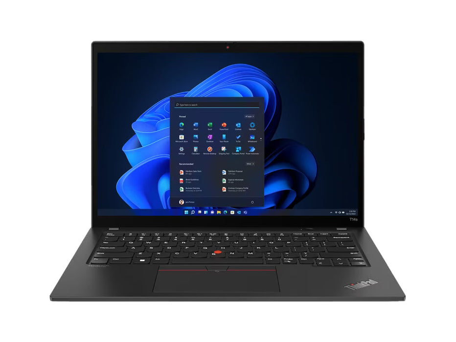 Lenovo T14s Laptop, i7-1235U, 8GB, 512GB SSD, 14 Inch FHD, Win 11 Pro | 21BR006UGR