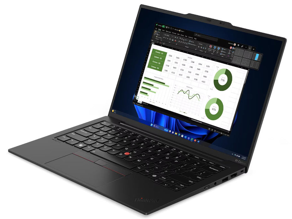 Lenovo ThinkPad X1 Carbon Gen 12 Business Laptop, Intel Ultra 7-165U, 32GB, 512GB, 14 Inch FHD+ Touchscreen, Fingerprint, Windows 11 Pro, Black | 21KC00B1US