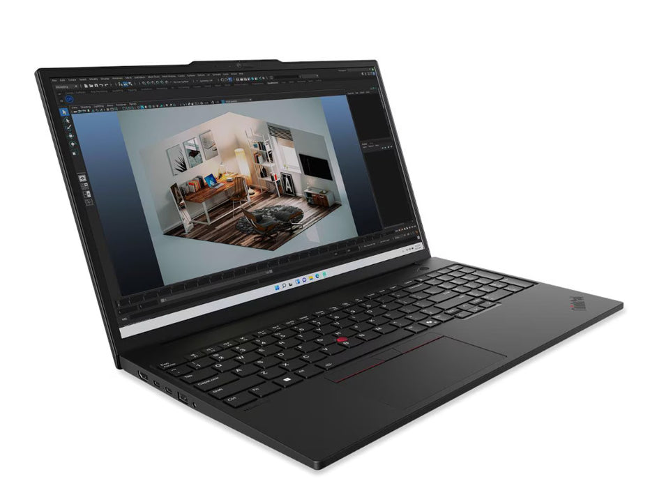 Lenovo ThinkPad P16s Gen 3 Mobil Workstation, Intel Ultra 7-165H, 32GB, 1TB SSD, 16 Inch WUXGA, RTX 500 ADA 4GB, Windows 11 Pro, Black | 21KS0026US