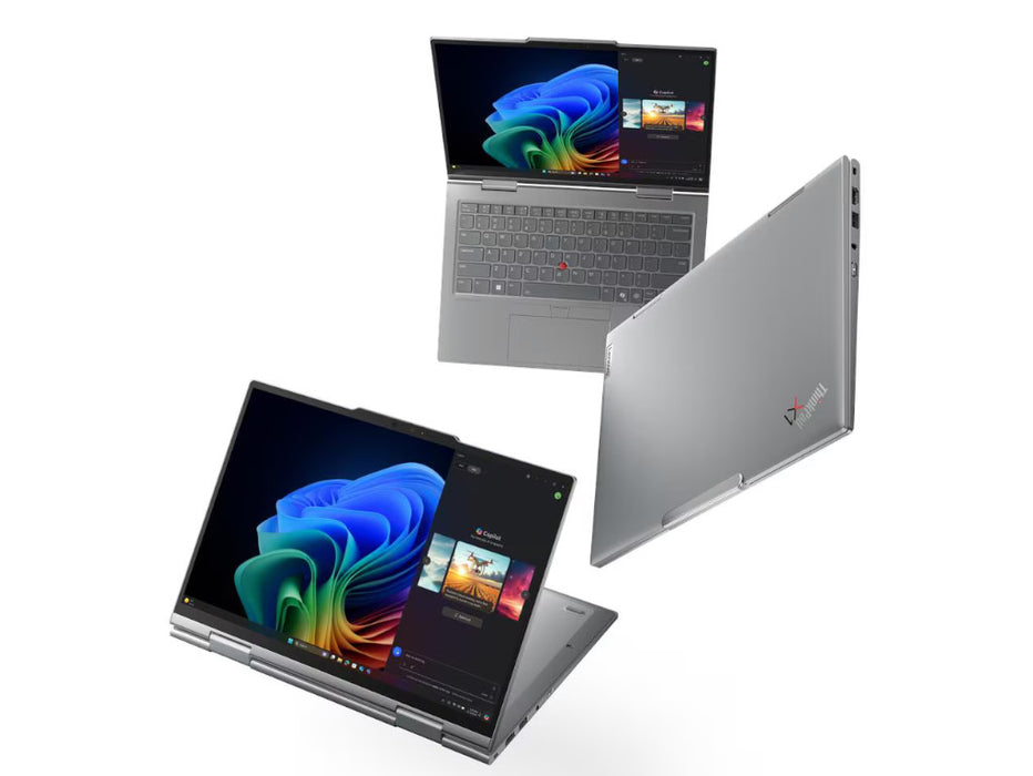 Lenovo ThinkPad X1 2-in-1 Gen 10 Intel Aura Edition Business Laptop Copilot+ PC, Ultra 7-258V, 32GB, 1TB, 14 Inch Touchscreen, Windows 11 Pro, Grey | 21NU003LUS