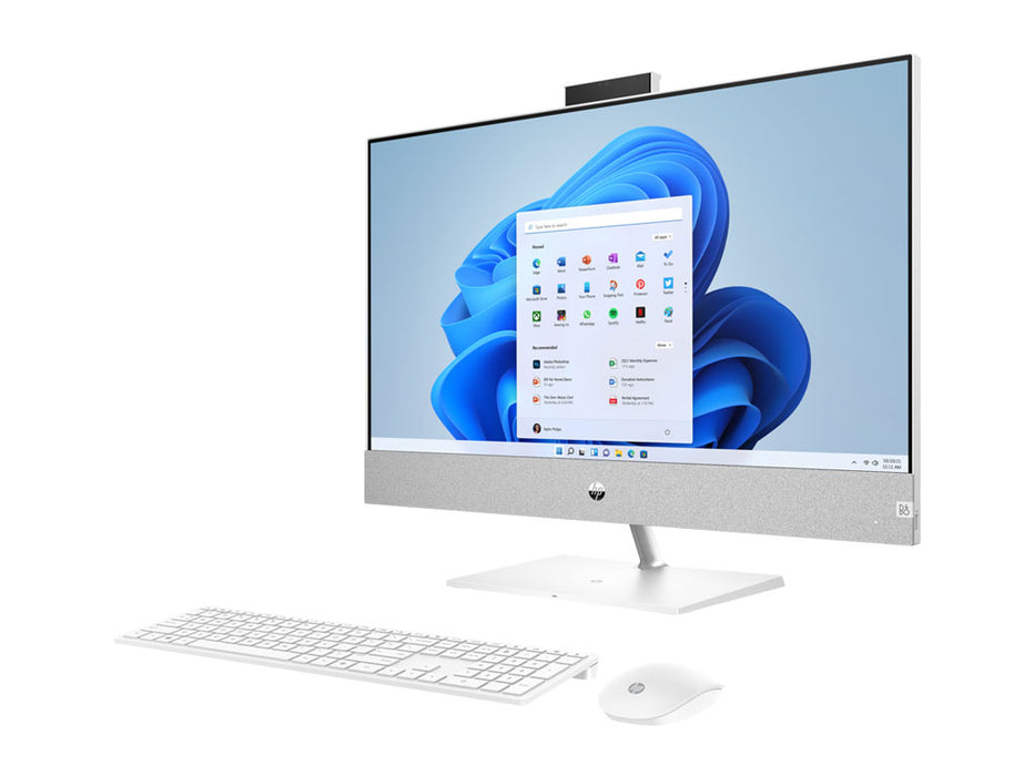 HP Pavilion All-in-One, Intel Core i7-12700T, 16GB, 1TB SSD, 27 Inch FHD Touch Display, NVIDIA RTX 3050 4GB, SnowFlake White | 3E9N0AV-1