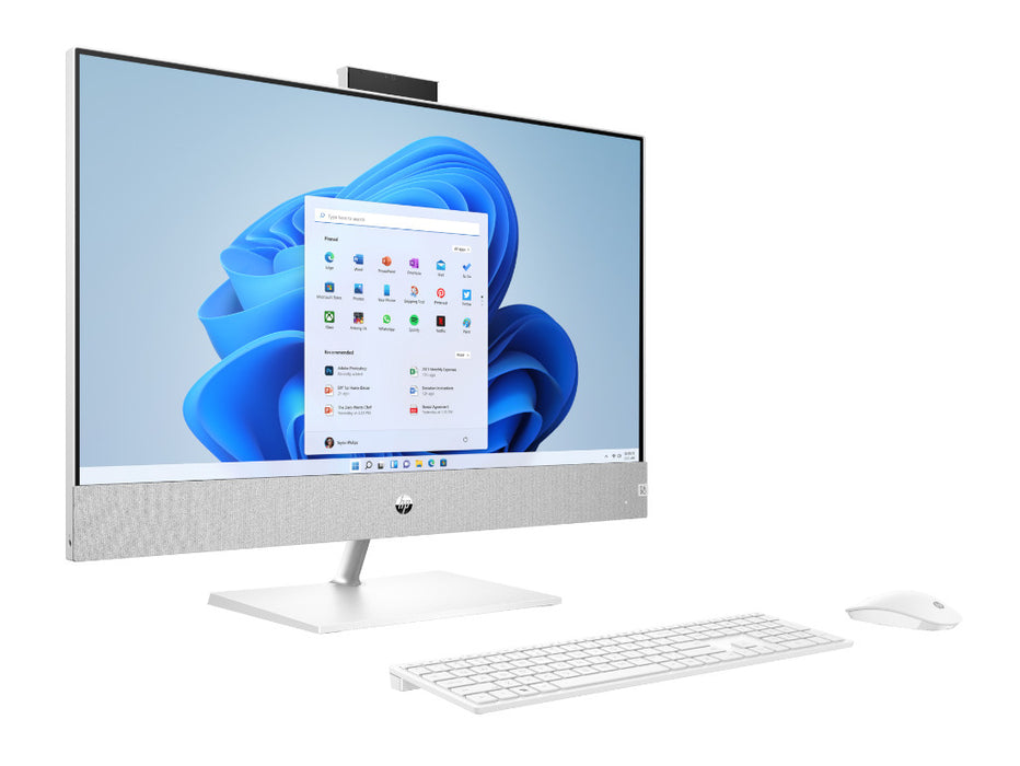 HP Pavilion All-in-One, Intel Core i7-12700T, 16GB, 1TB SSD, 27 Inch FHD Touch Display, NVIDIA RTX 3050 4GB, SnowFlake White | 3E9N0AV-1