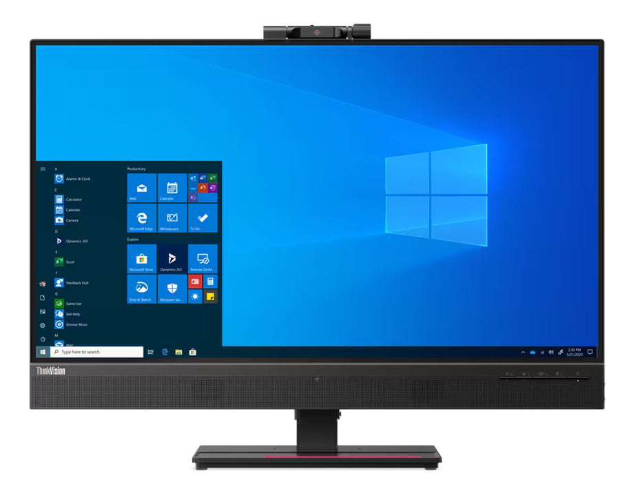 Lenovo ThinkVision T27hv-20 27" Inch QHD 1440p Monitor, IPS Panel, LTPS Stand, Built-in Speakers | 62A9GAT1UK