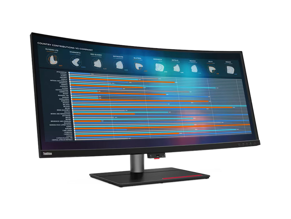 Lenovo ThinkVision P40w-20 39.7" Inch 5K WUHD 75Hz Monitor, IPS Panel, LTS Stand | 62C1GAT6UK