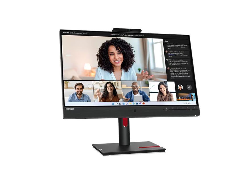 Lenovo ThinkVision T24mv-30 23.8" Inch Full HD 1080p 75Hz Monitor, IPS Panel, LTPS Stand, Built-in Speakers | 63D7UAT3UK