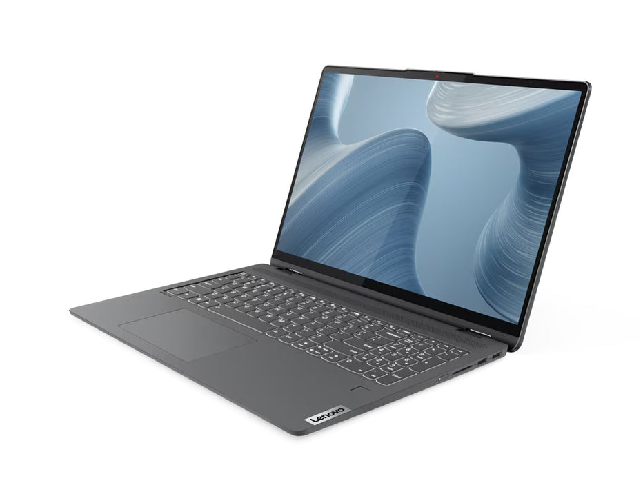 Lenovo IdeaPad FLEX 5 16IAU7 2-IN-1 Laptop, i7-1255U, 16GB, 512GB SSD, 16 Inch 2.5K QHD+ Touchscreen, Backlite KB, Win 11, Gray color | 82R80002US