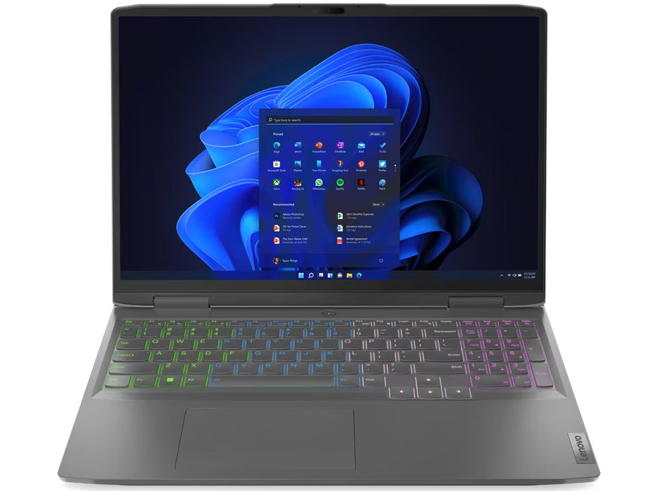 Lenovo LOQ 16IRH8 Gaming Laptop, i7-13700H, 16GB, 1TB SSD, 15.6 Inch FHD 144Hz, RTX 4060 8GB, Win 11, Storm Gray color | 82XVCTO1WWUS1