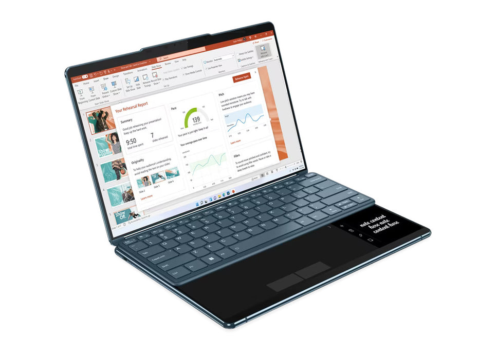 Lenovo Yoga Book 9i 2-in-1 Dual Screen OLED Laptop, Intel i7-1355U, 16GB, 512GB SSD, 2x 13.3 Inch 2.8K OLED display, Win 11, Tidal Teal | 82YQ0007US