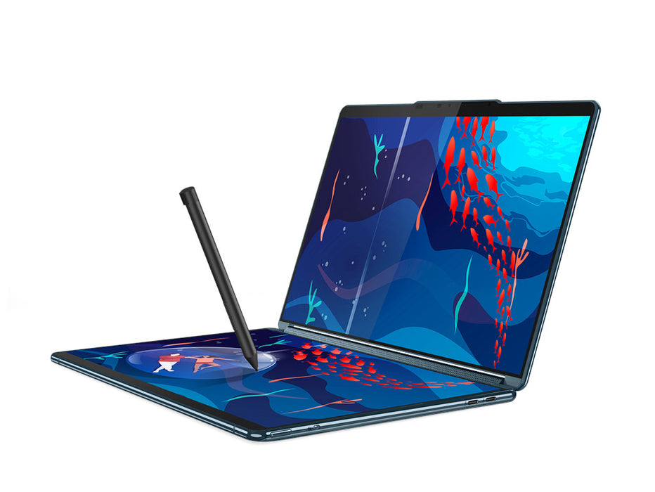 Lenovo Yoga Book 9i 2-in-1 Dual Screen OLED Laptop, Intel i7-1355U, 16GB, 512GB SSD, 2x 13.3 Inch 2.8K OLED display, Win 11, Tidal Teal | 82YQ0007US