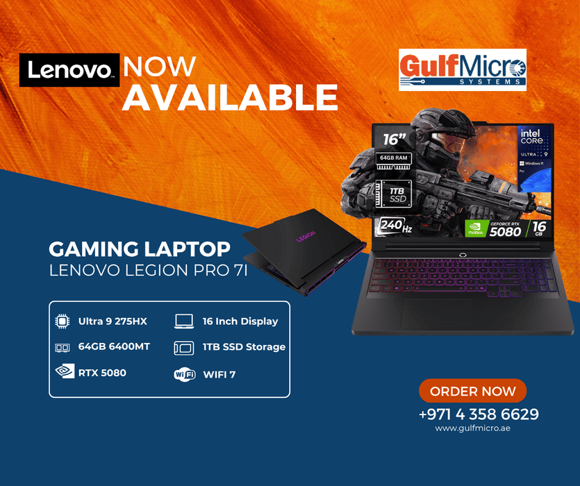 Lenovo Legion Pro 7i Gaming Laptop, Ultra 9 Ultra-275HX, 32GB, 2TB SSD, 16 Inch QHD 240Hz G-SYNC, RTX 5080 16GB, Windows 11 Home, Eclipse Black | 83F50014US