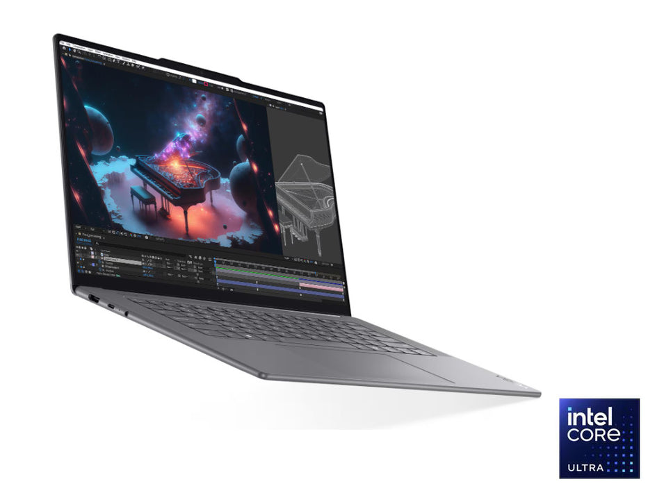 Lenovo Yoga 7i Aura Edition 2-in-1 Laptop, Intel Ultra 7-256V, 16GB, 1TB SSD, 15.3 Inch 2.8K WQXGA+ Touchscreen, Windows 11 Pro, Luna Grey | 83HM0001US