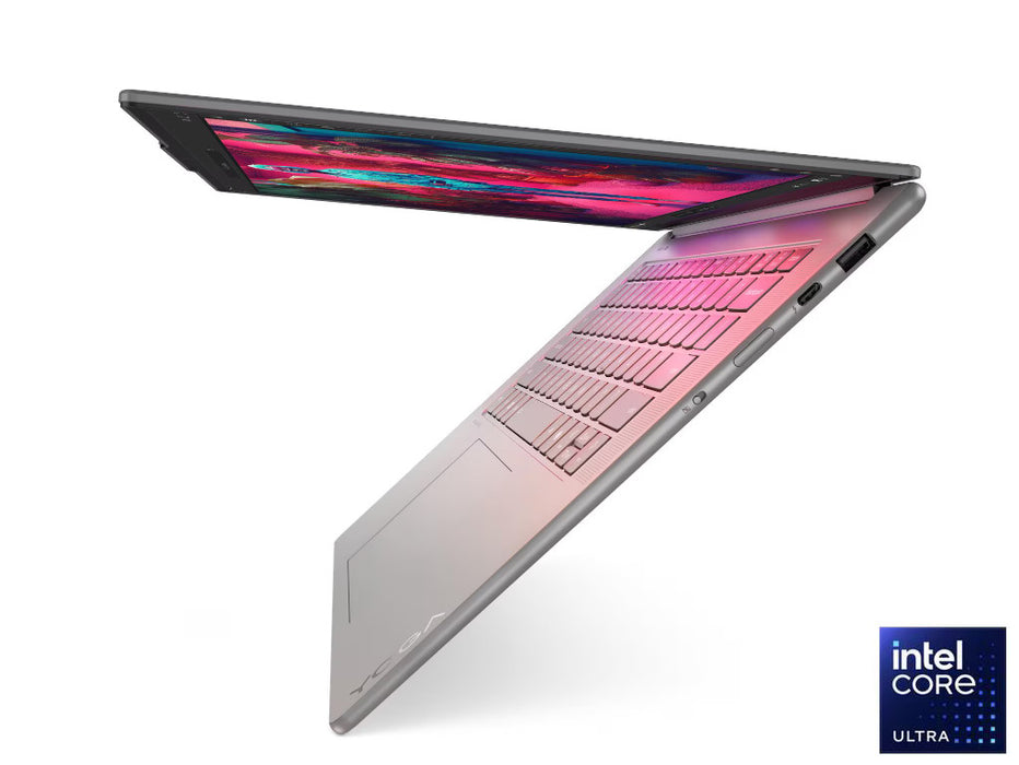 Lenovo Yoga 7i Aura Edition 2-in-1 Laptop, Intel Ultra 7-256V, 16GB, 1TB SSD, 15.3 Inch 2.8K WQXGA+ Touchscreen, Windows 11 Pro, Luna Grey | 83HM0001US