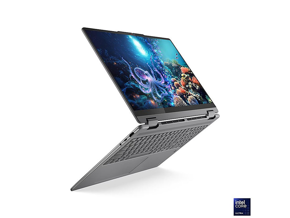 Lenovo Yoga 7i 16 Inch 2-in-1 Copilot+ PC, Ultra 7-256V, 16 Inch WUXGA Touch, Windows 11, Luna Grey | 83JT0047US