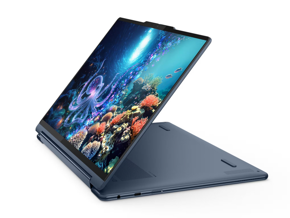 Lenovo Yoga 9i 2-in-1 Laptop with Pen, Intel Core Ultra 7 258V, 32GB, 1TB SSD, 14 Inch 3K OLED Touchscreen, Windows 11 Home, Cosmic Blue | 83LC0001US