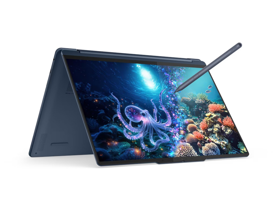 Lenovo Yoga 9i 2-in-1 Laptop with Pen, Intel Core Ultra 7 258V, 32GB, 1TB SSD, 14 Inch 3K OLED Touchscreen, Windows 11 Home, Cosmic Blue | 83LC0001US