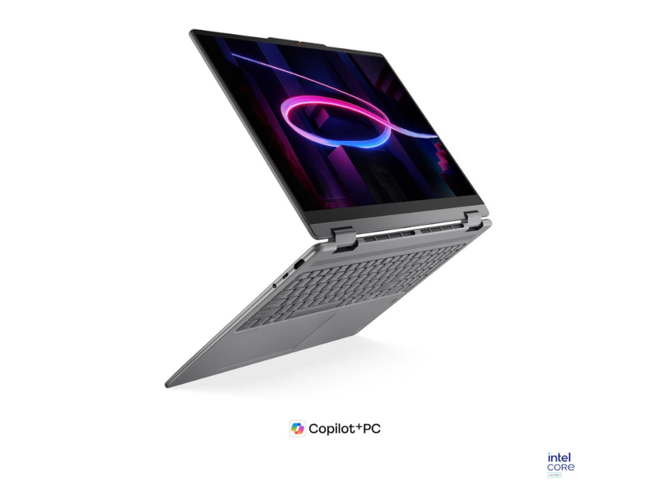 Lenovo Yoga 7i 2-in-1 Laptop, Intel Ultra 7-355 AI, 24GB, 512GB SSD, 16 Inch WUXGA Touch, Windows 11 Pro, Luna Grey | 83TE001PUS