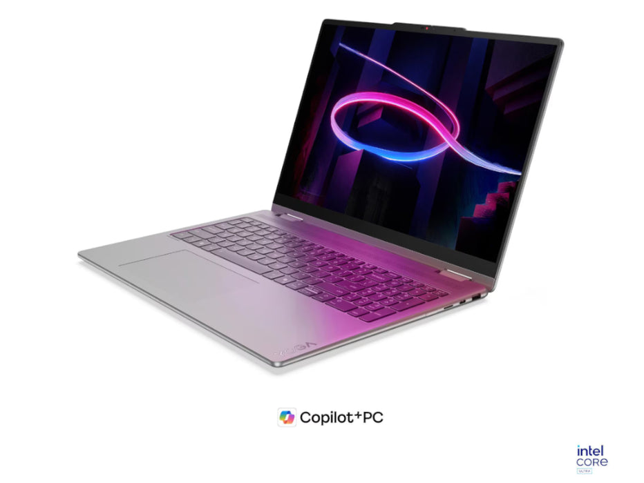Lenovo Yoga 7i 2-in-1 Laptop, Intel Ultra 7-355 AI, 24GB, 512GB SSD, 16 Inch WUXGA Touch, Windows 11 Pro, Luna Grey | 83TE001PUS