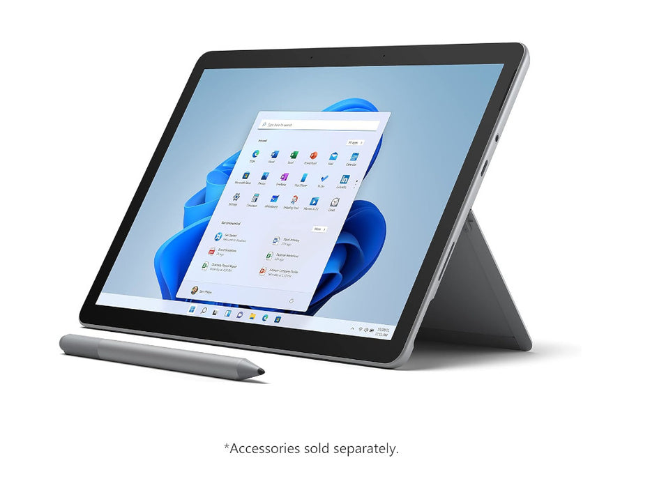 Microsoft Surface Go 3 LTE Tablet, Intel Dual Core i3, 8GB, 128GB, 10.5 Inch FHD, LTE, Windows 11, Platinum Color | 8VH-00001