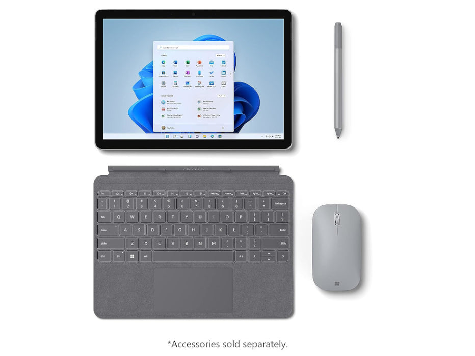 Microsoft Surface Go 3 LTE Tablet, Intel Dual Core i3, 8GB, 128GB, 10.5 Inch FHD, LTE, Windows 11, Platinum Color | 8VH-00001