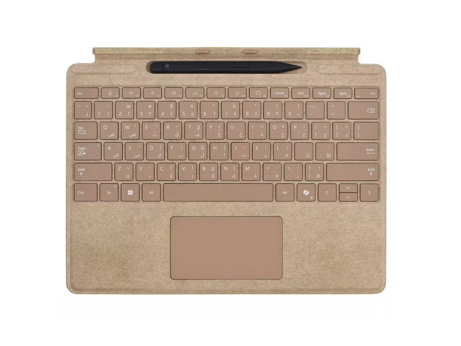 Microsoft Surface Pro Keyboard 11th edition for Pro 11, Pro 10, Pro 9, and Pro 8 With Slim Pen 2, Oatmeal Color | 8X6-00158