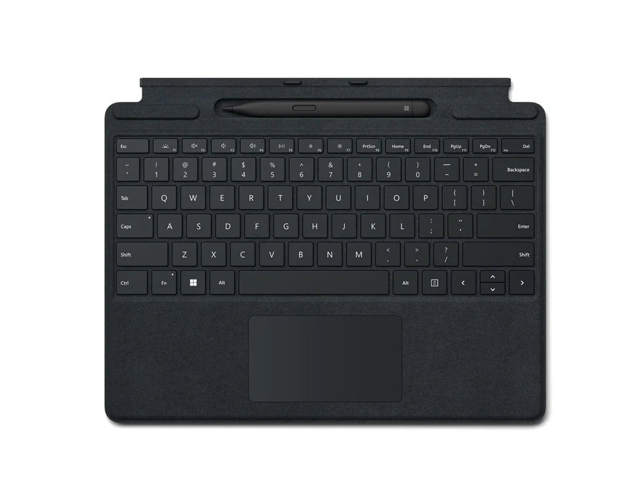 Microsoft Surface Pro Keyboard 11th edition for Pro 11, Pro 10, Pro 9, and Pro 8 With Slim Pen, English/Arabic Black Color | 8X6-00181