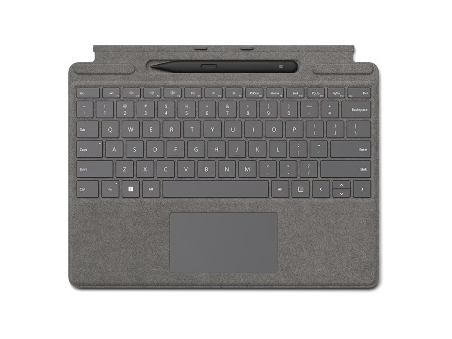 Microsoft Surface Pro Signature Keyboard for Pro 8, Pro 9, Pro x, with Slim Pen 2, Black | 8X8-00061