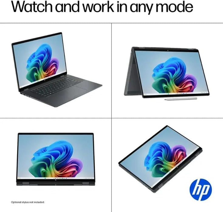 HP - OmniBook X Flip 16-as0023dx 2-in-1 - Copilot Laptop - Intel Core Ultra 7 256V, 16GB, 1TB SSD, 16 Inch 2K Touchscreen, Win 11, Eclipse Gray | B5UH1UA