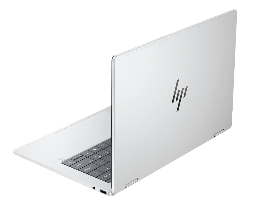 HP OmniBook X Flip 14-FM0047NR 2-in-1 Next Gen AI Laptop, Core Ultra 7-256V, 14 Inch 2K Touchscreen, Windows 11, Glacier Silver | B88A6UA