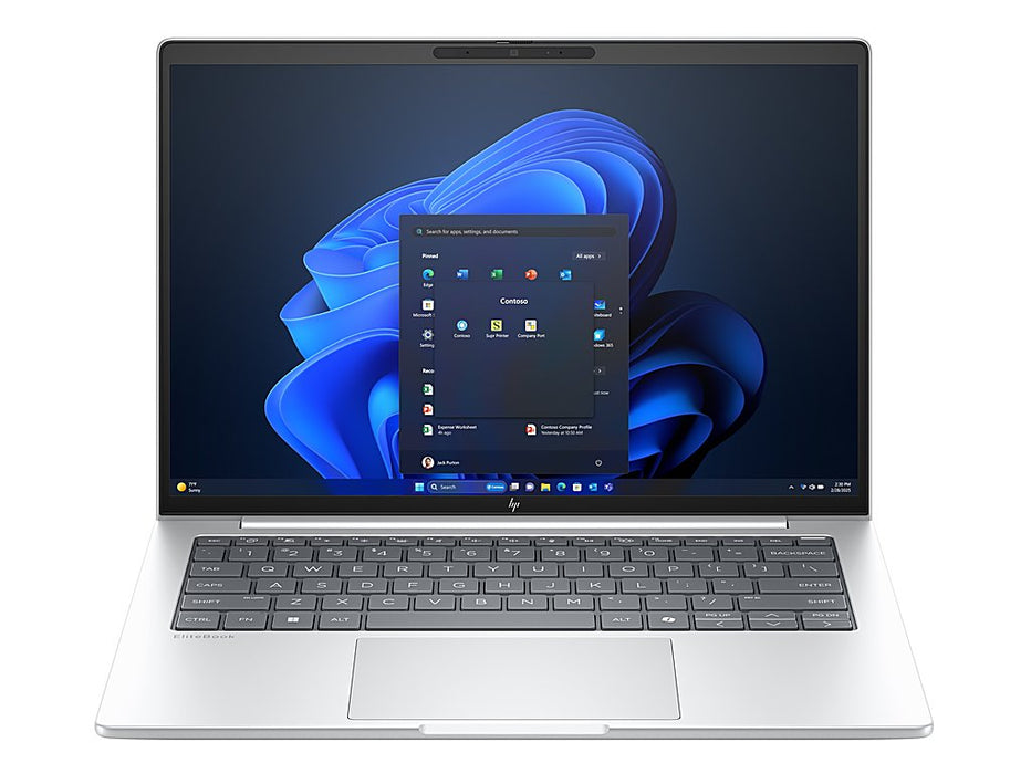HP EliteBook 8 G1i Business Laptop, Ultra 7-258V, 14 Inch WUXGA Touchscreen, Windows 11 Pro, Silver | BG7N6UT