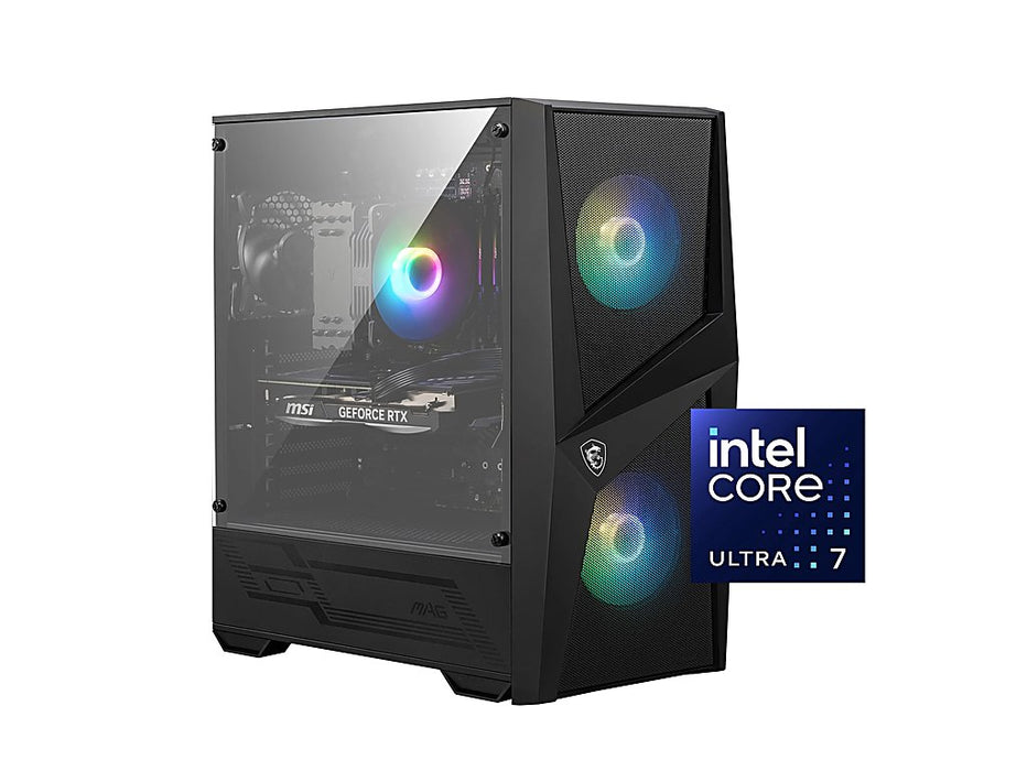 MSI Codex R2 AI Gaming Desktop, Intel Ultra 7-265F,RTX 5070 12GB, Windows 11 Home, Black | C2NVP7-682US